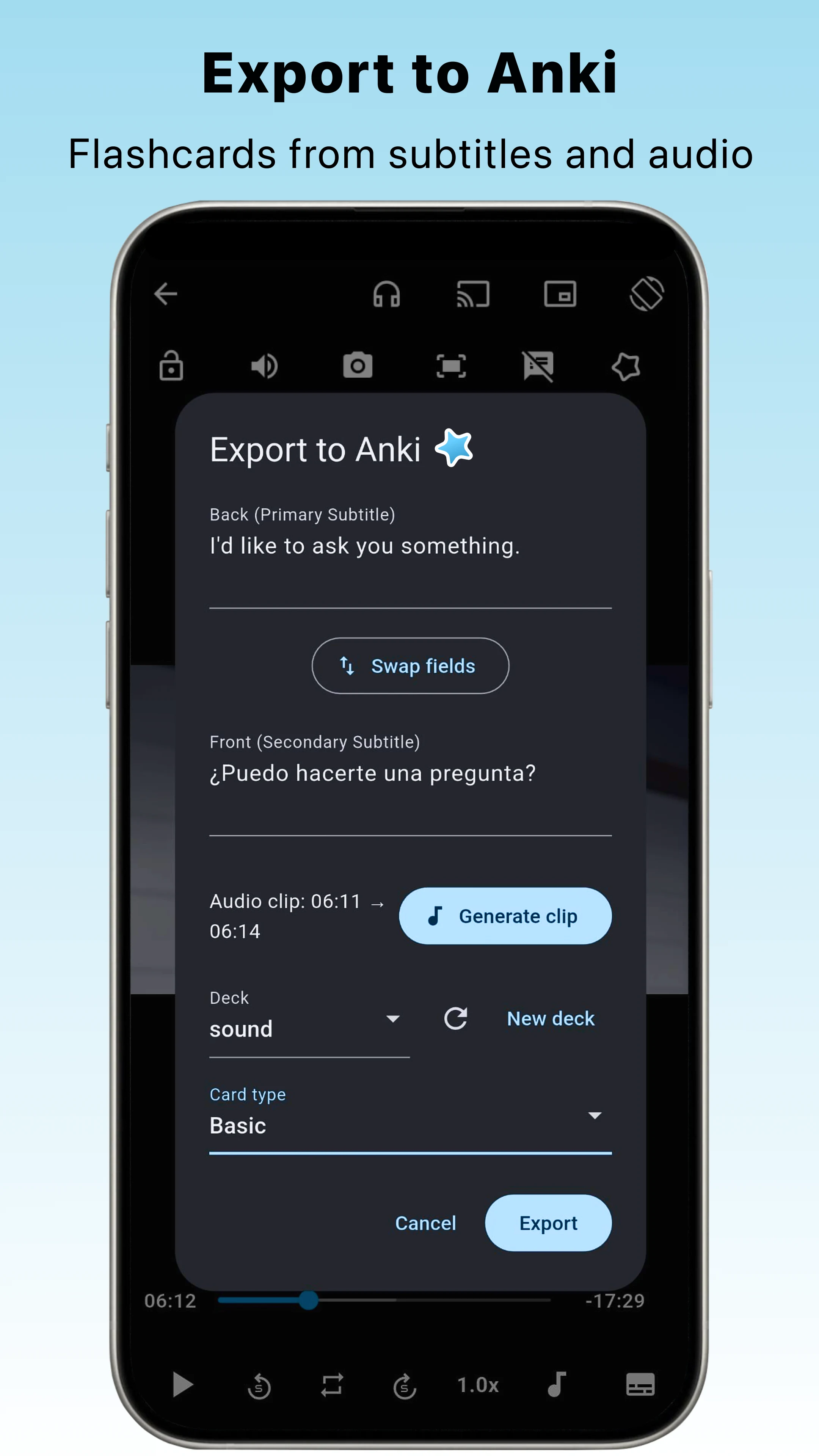 SubX Player: AI Dual Subtitles screenshot