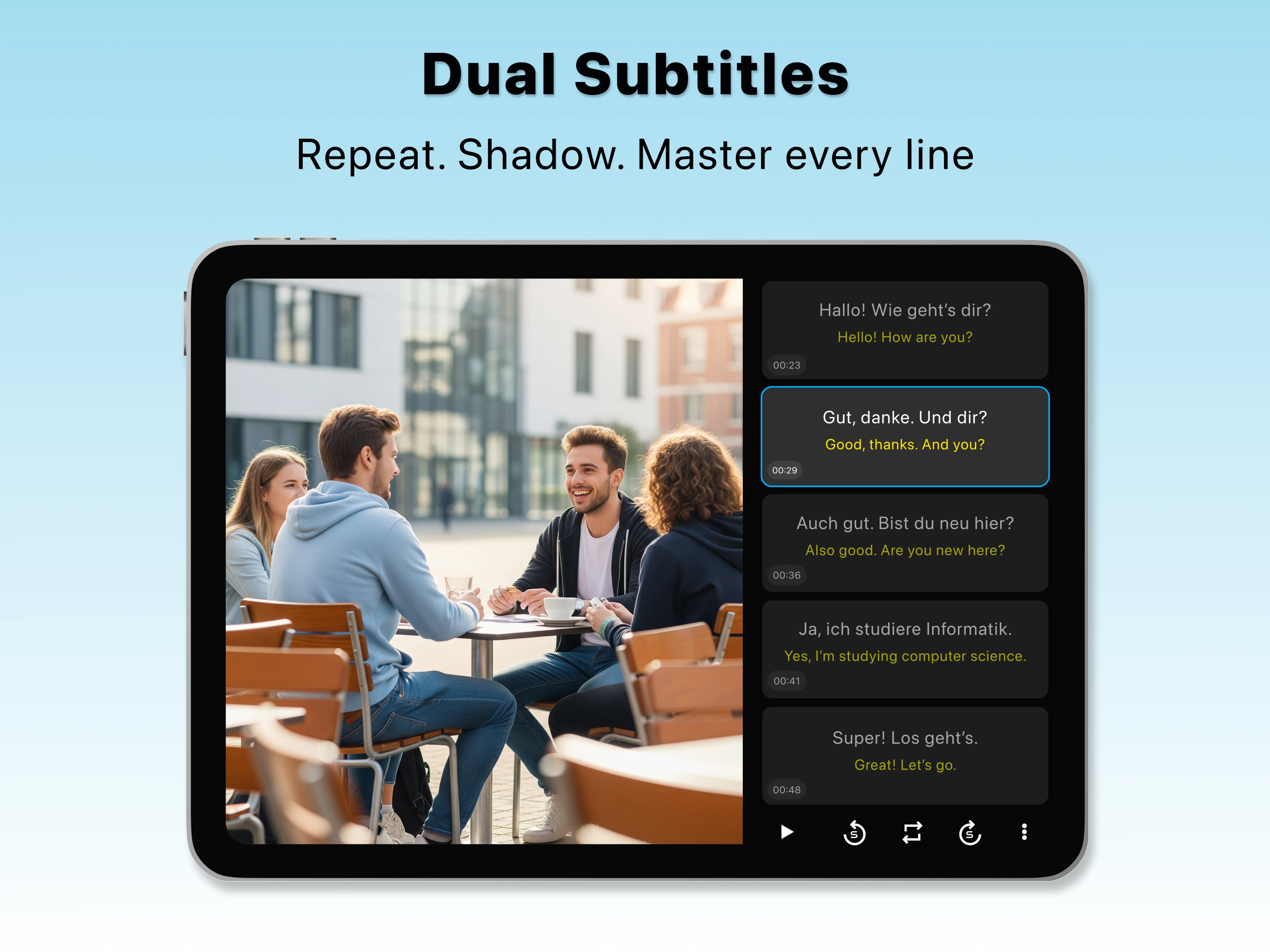 SubX Player: AI Dual Subtitles screenshot