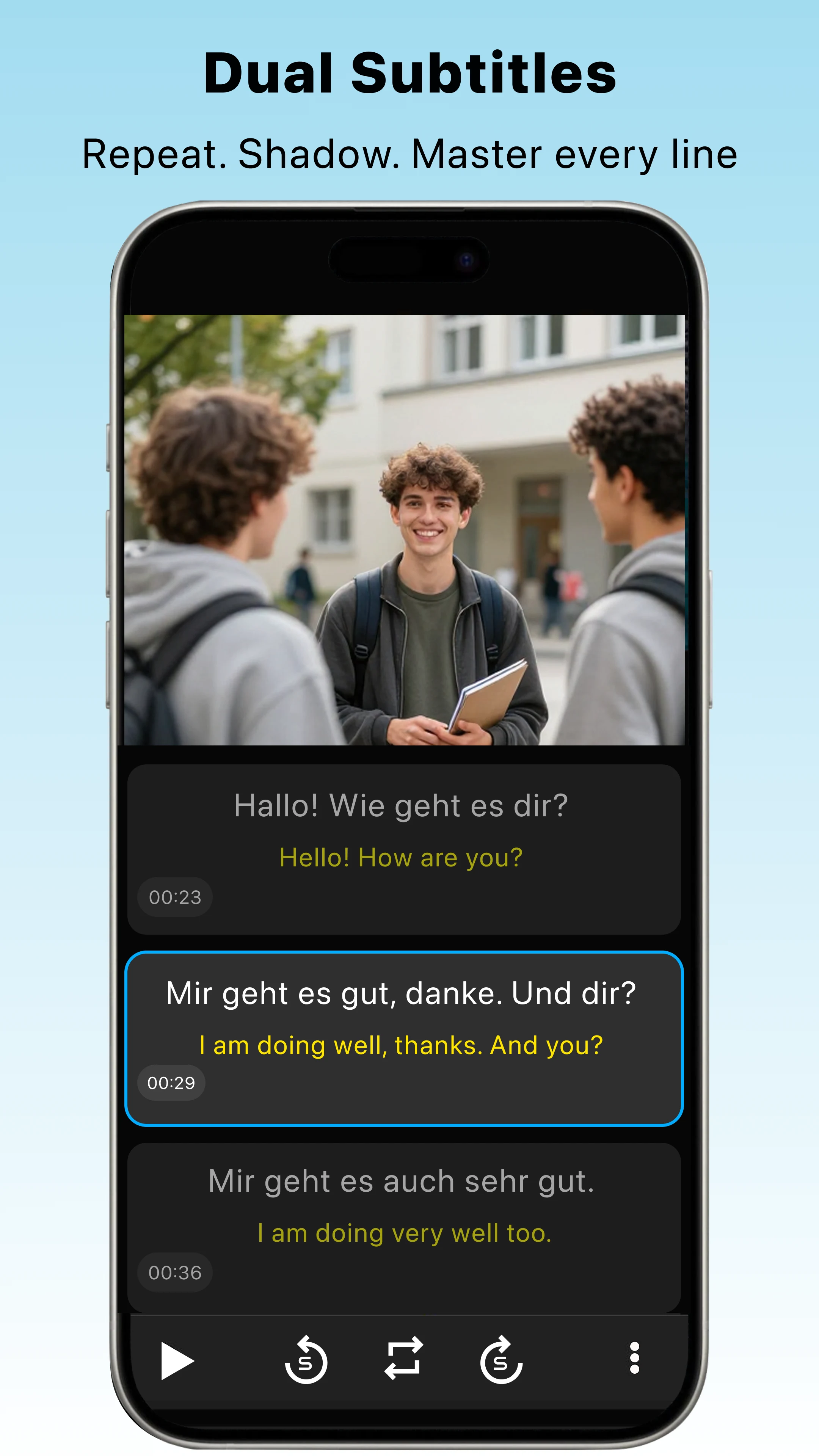 SubX Player: AI Dual Subtitles screenshot