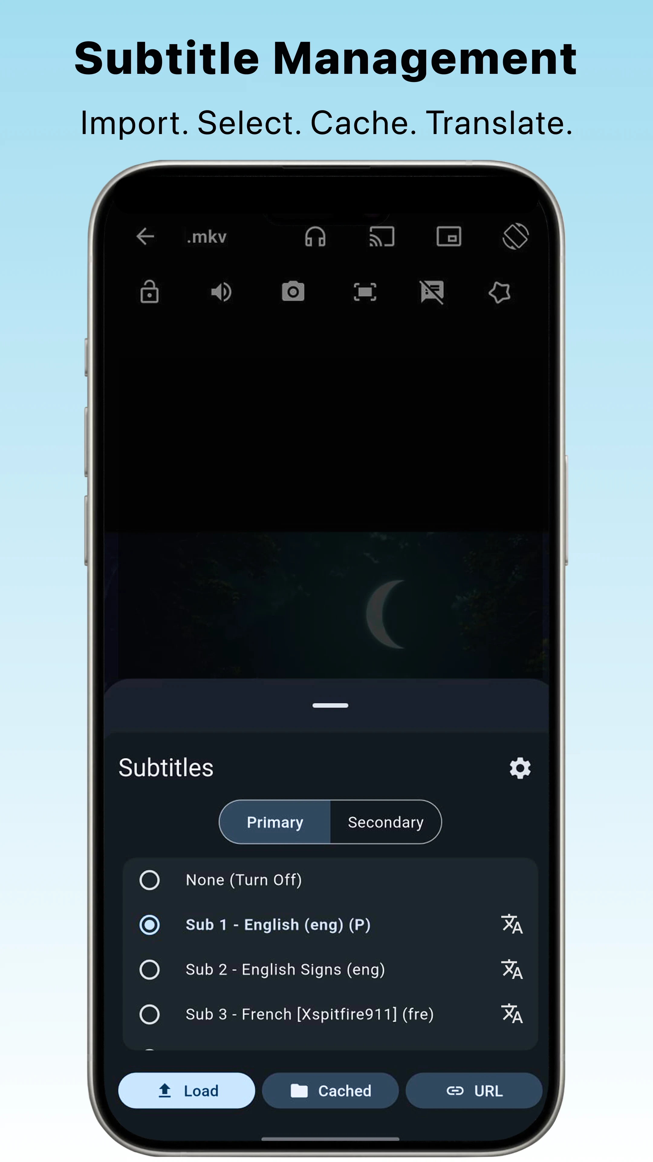 SubX Player: AI Dual Subtitles screenshot
